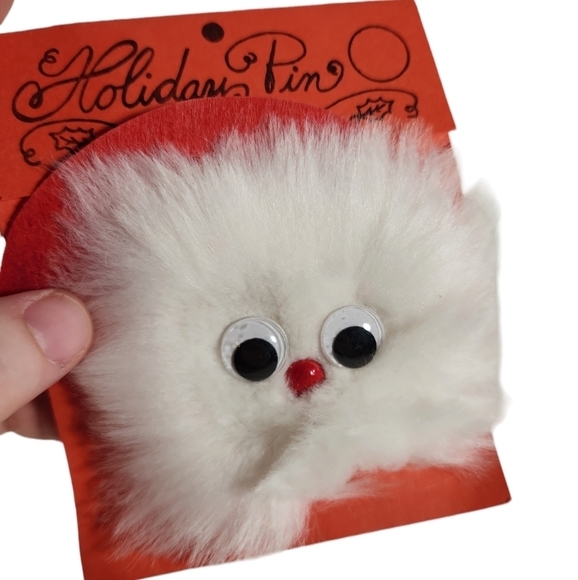 Vintage Craft Fair Christmas Cat Pin - Picture 4 of 5